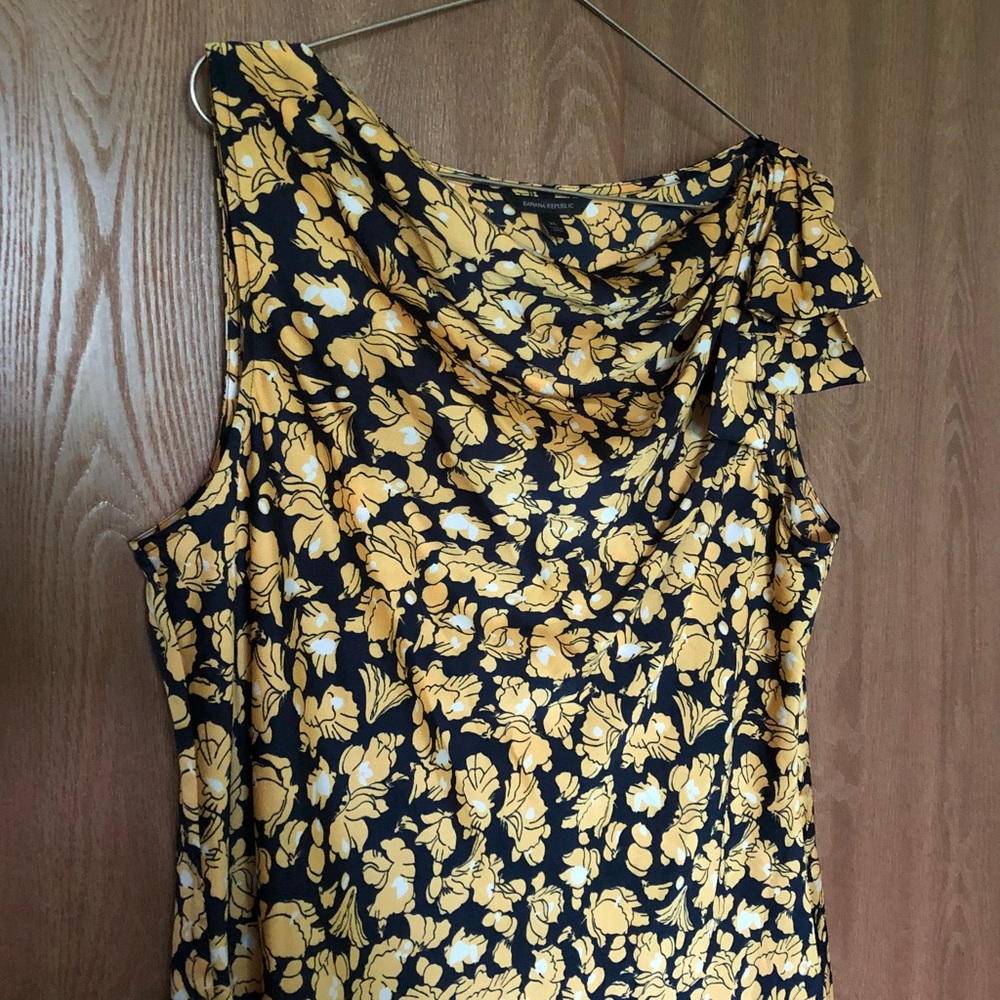Banana Republic Draped Floral Tank